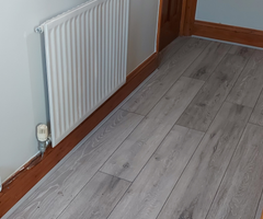 Grey laminate floor
