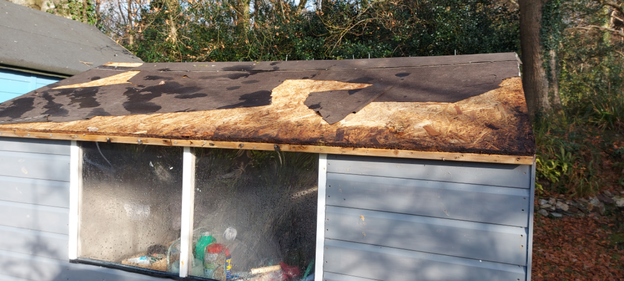 Shed Roof In Need Of Repair