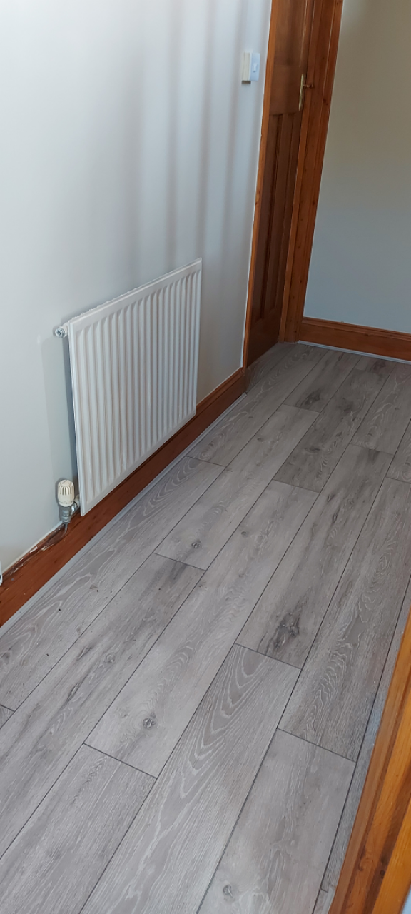 Grey laminate floor