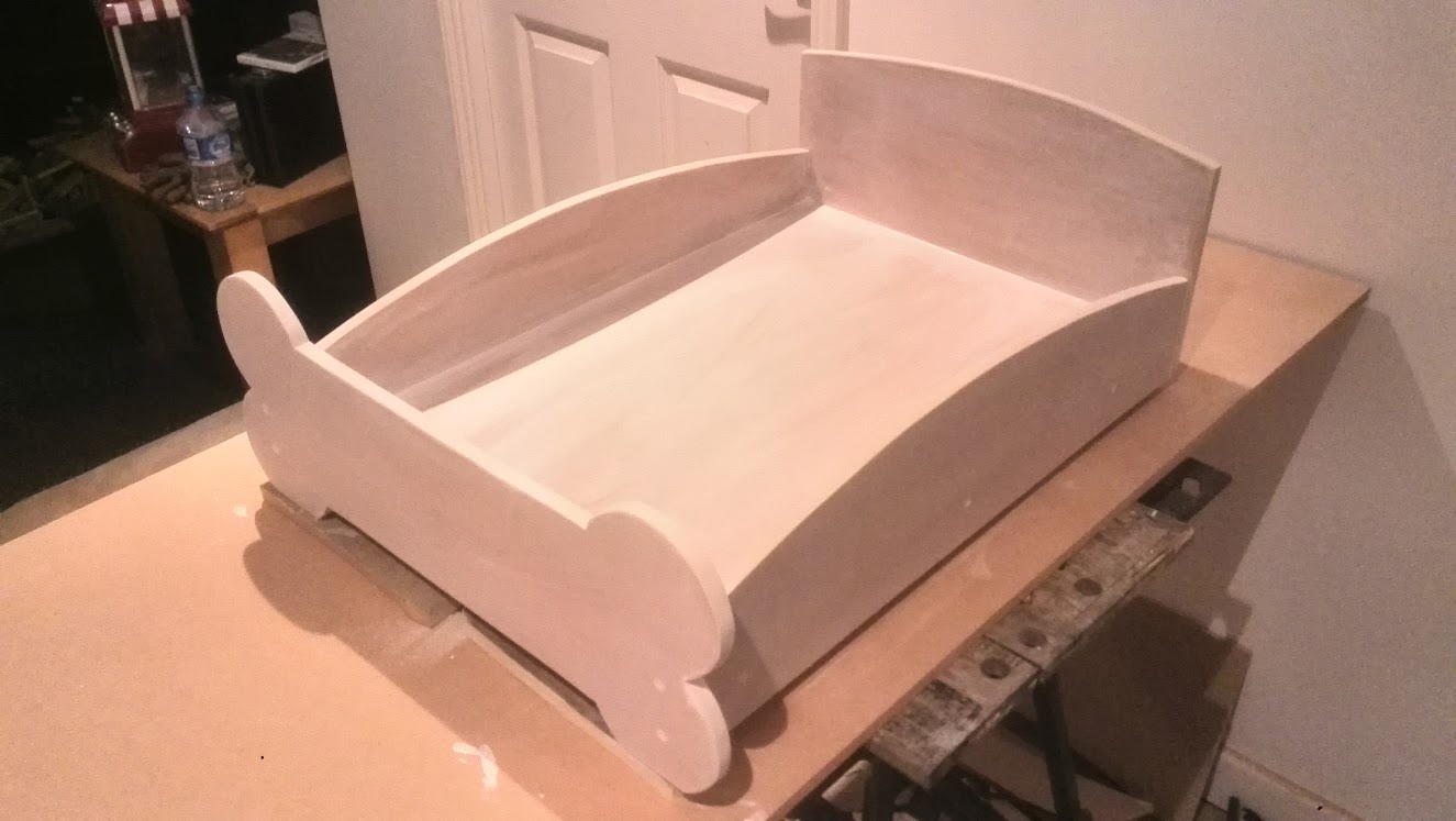 Custom built small dog bed